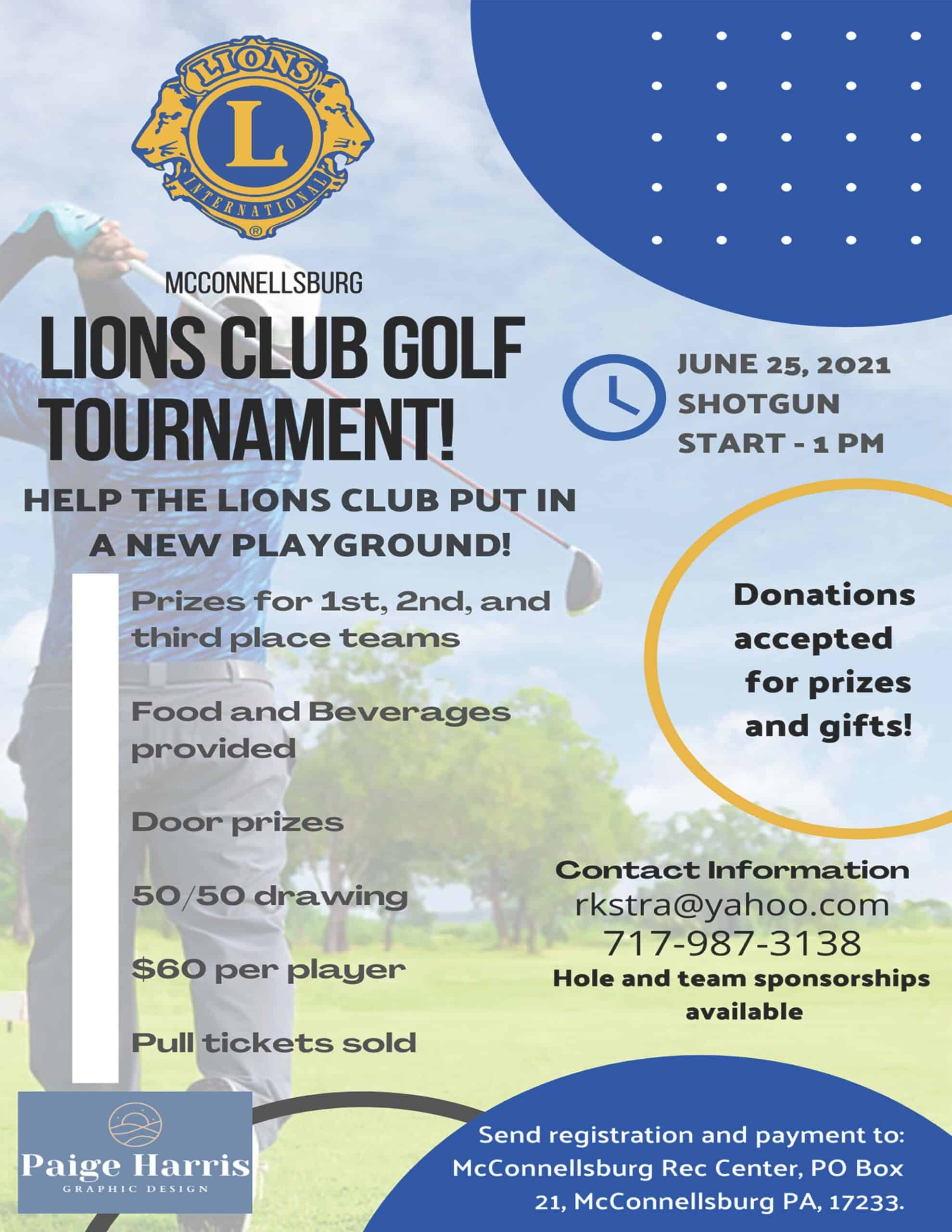 McConnellsburg Lions Club Golf Tournament Fulton County Chamber of